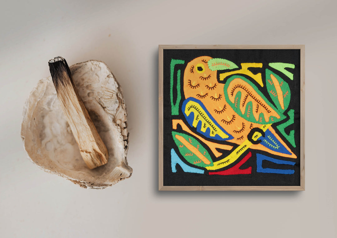 Multicolor Blue Orange And Green Bird Molita