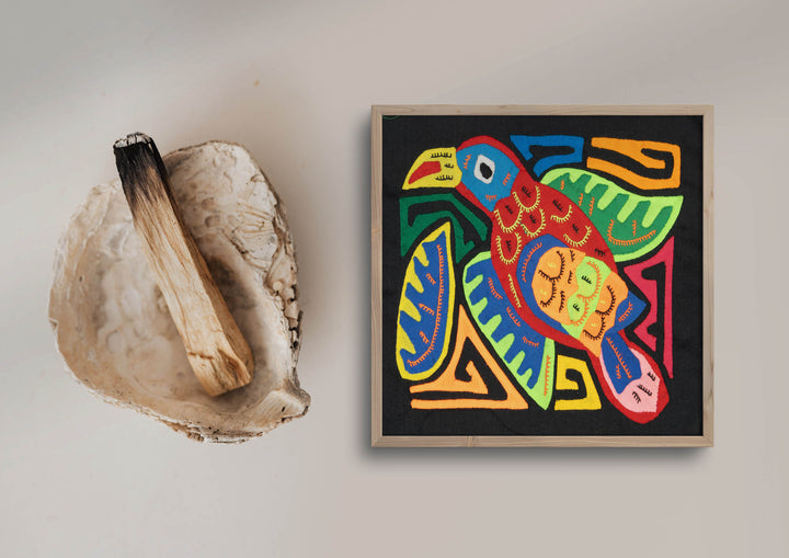 Multicolor Red Green And Blue Bird Molita