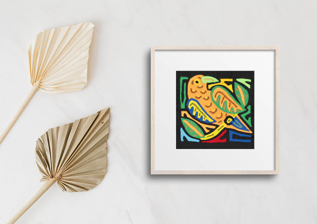 Multicolor Blue Orange And Green Bird Molita