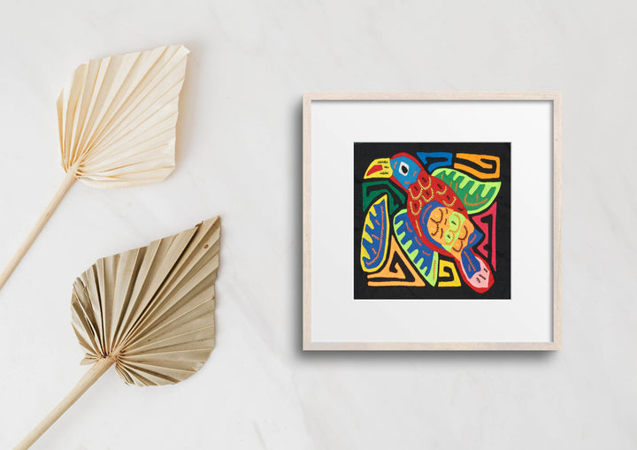 Multicolor Red Green And Blue Bird Molita