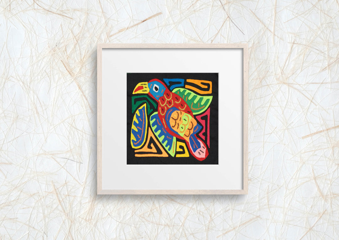 Multicolor Red Green And Blue Bird Molita