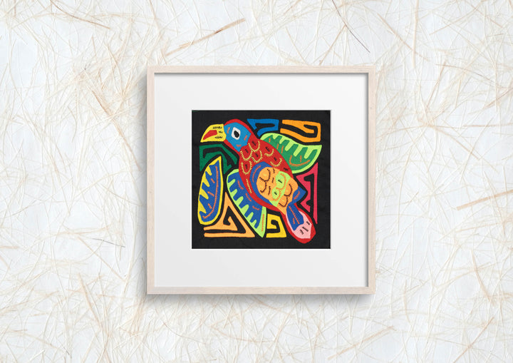 Multicolor Red Green And Blue Bird Molita