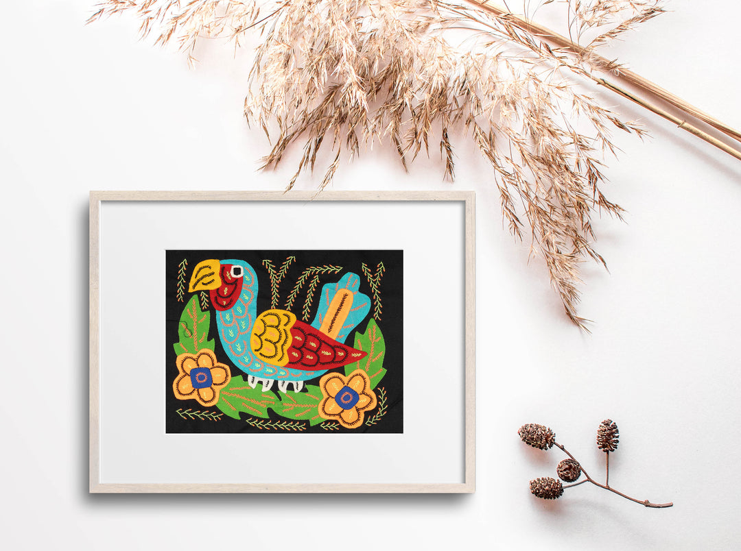 Multicolor Red And Blue Molita