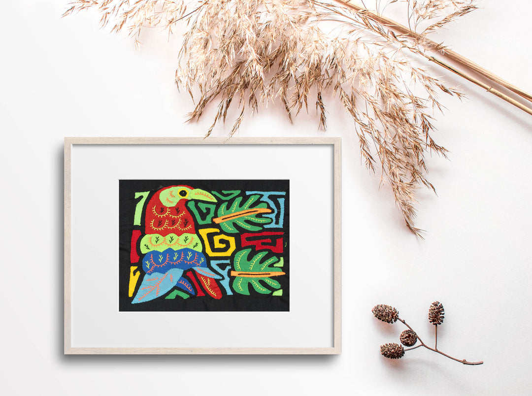 Multicolor Red Green And Blue Bird Molita