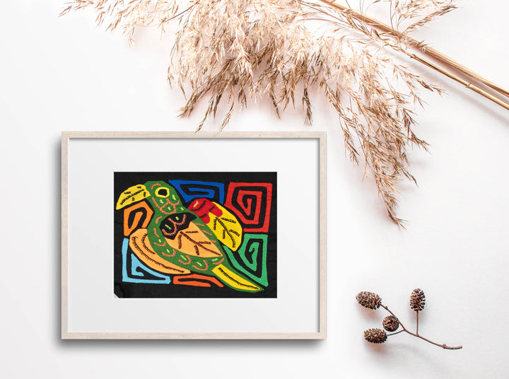 Multicolor Orange And Green Bird Molita