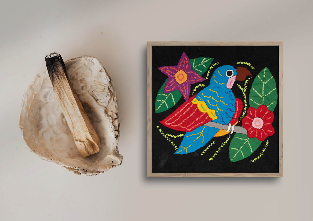 Multi-Color Parrot Bird Red And Blue Molita