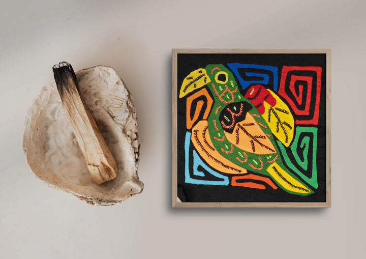 Multicolor Orange And Green Bird Molita