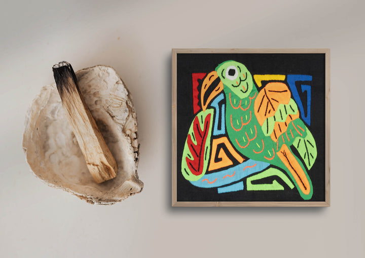 Multicolor Orange And Green Bird Molita