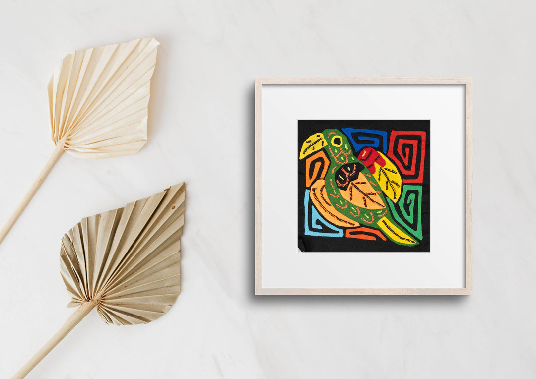 Multicolor Orange And Green Bird Molita