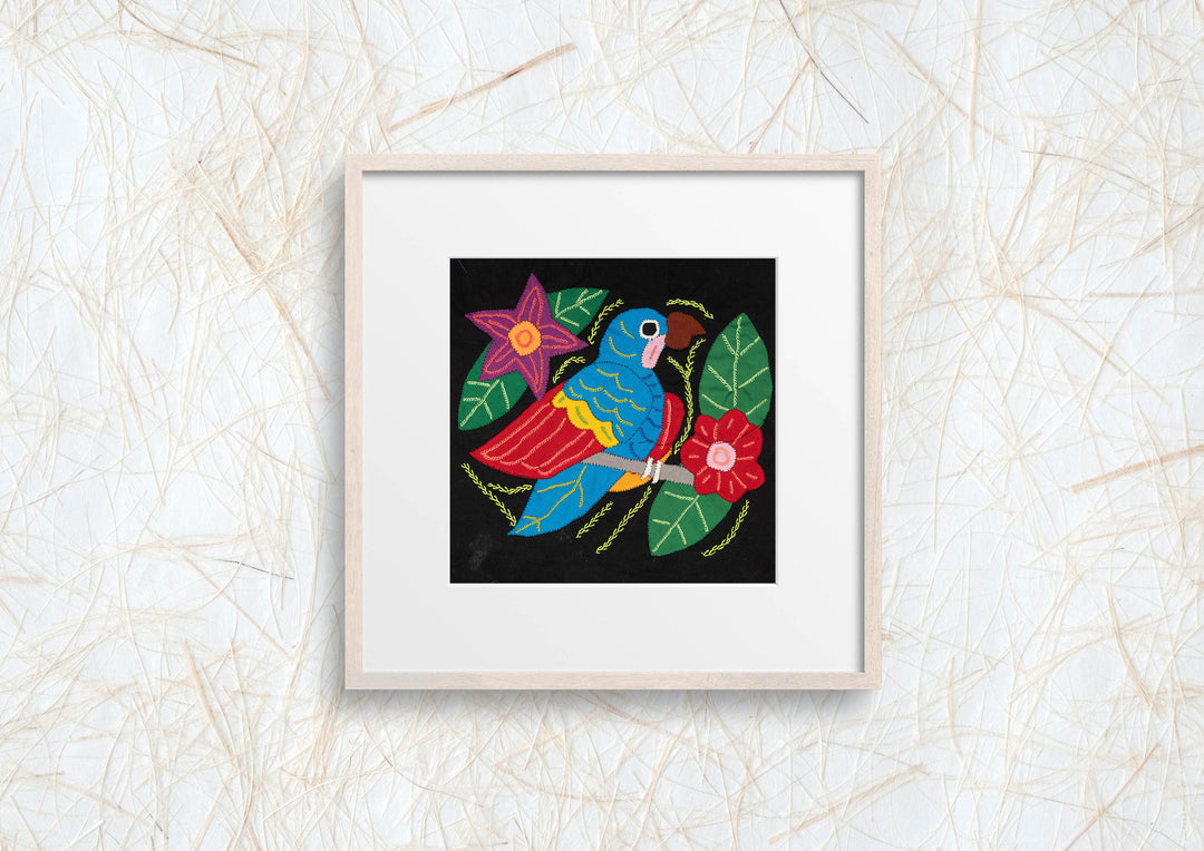 Multi-Color Parrot Bird Red And Blue Molita