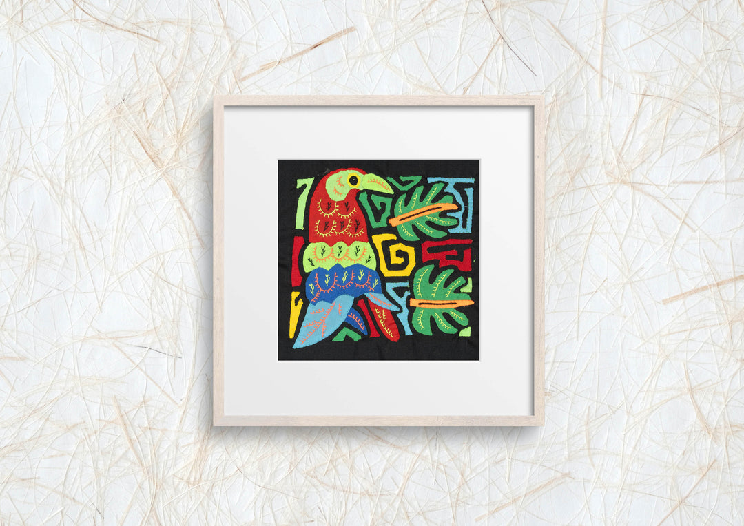 Multicolor Red Green And Blue Bird Molita