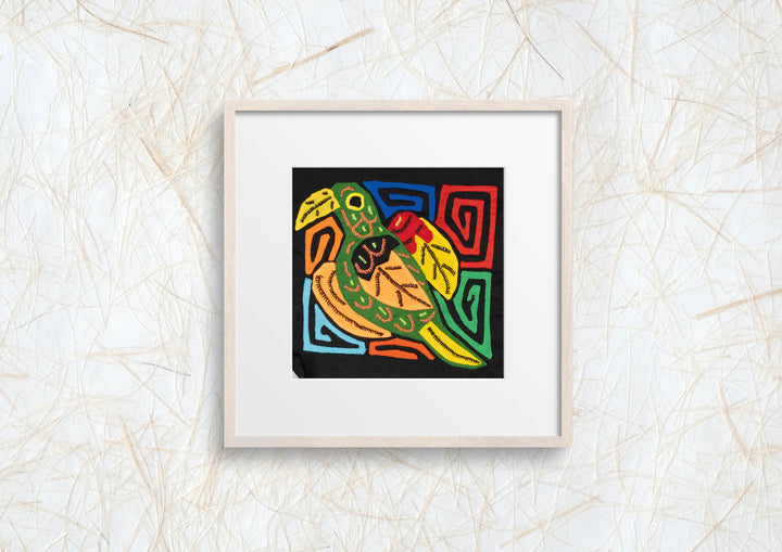 Multicolor Orange And Green Bird Molita