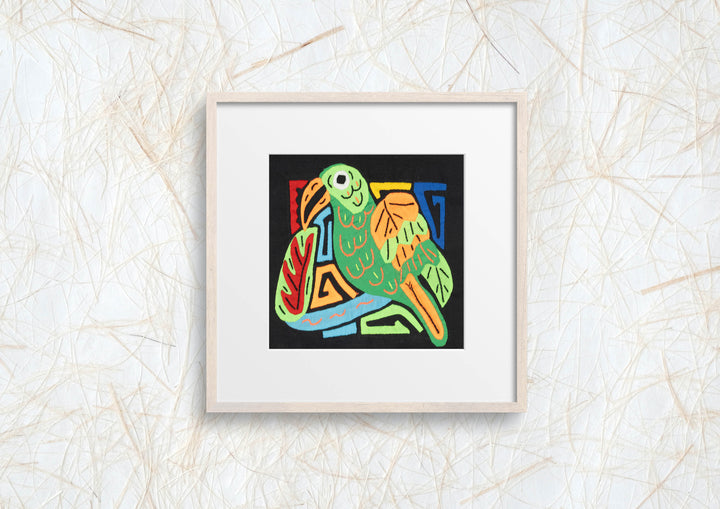 Multicolor Orange And Green Bird Molita