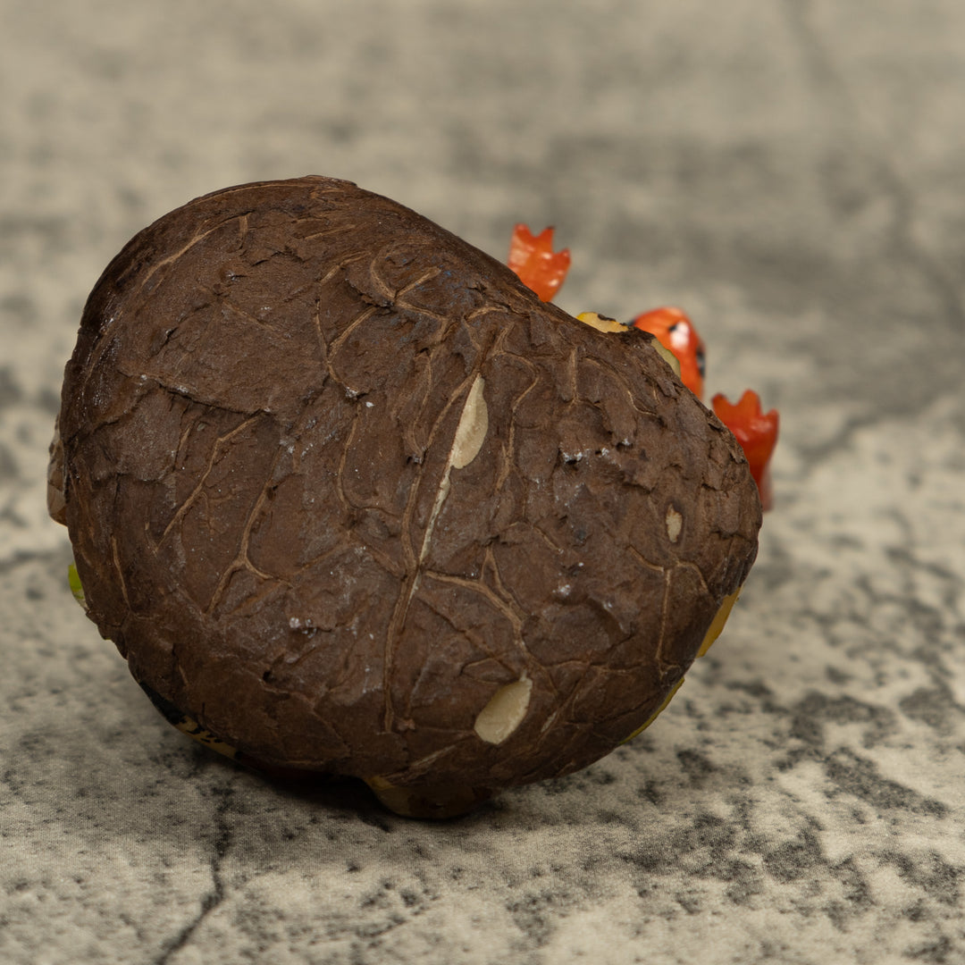 Snake Eating A Frog Tagua Carving