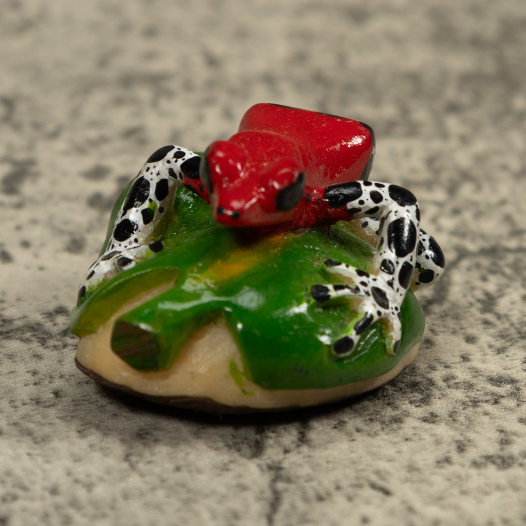Red Poison Dart Frog Tagua Carving