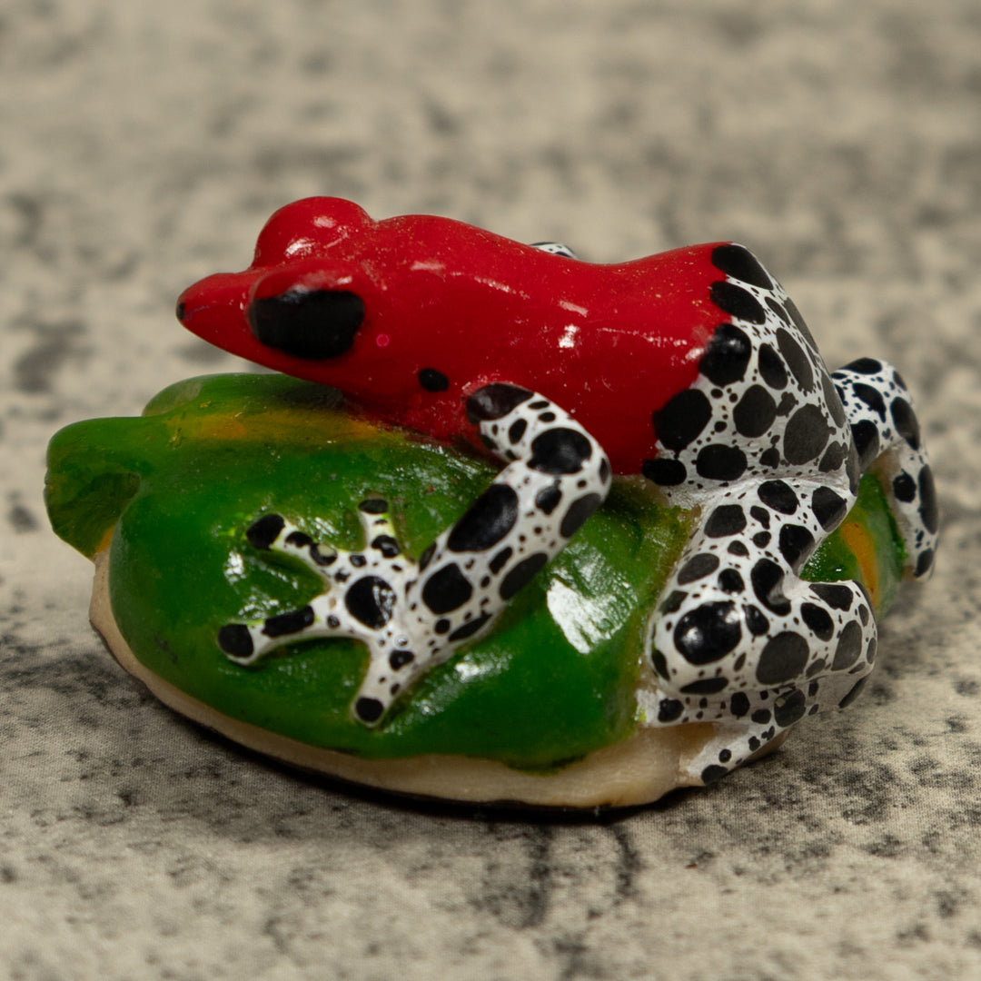 Red Poison Dart Frog Tagua Carving