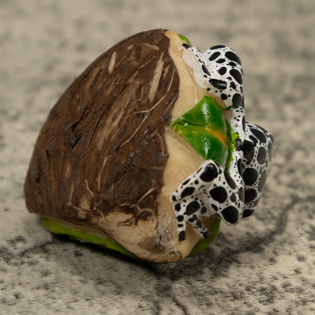 Red Poison Dart Frog Tagua Carving