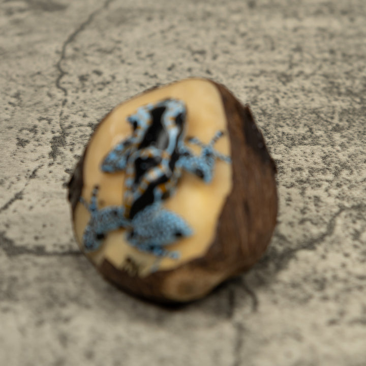 Blue Poison Dart Frog Tagua Carving