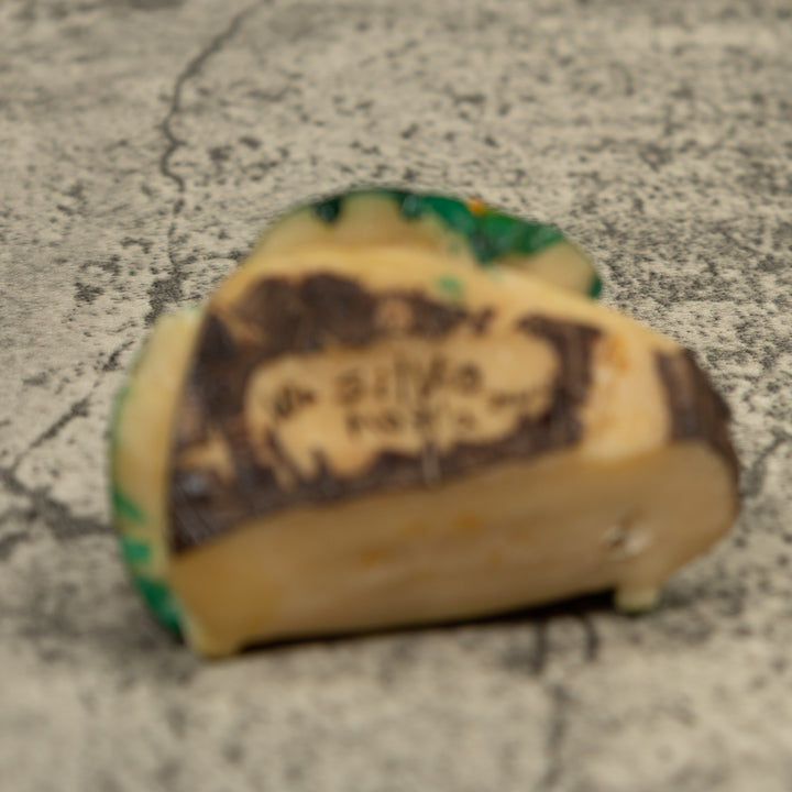 Red And White Frog Tagua Carving