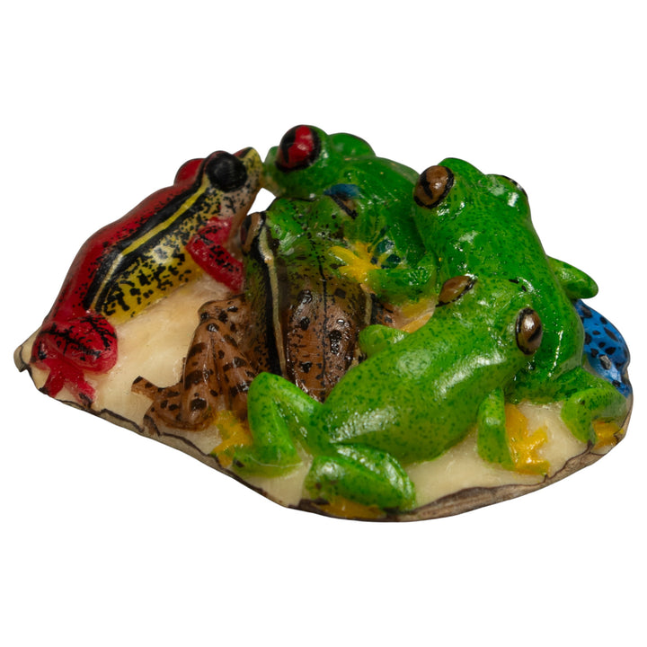 Five Poison Dart Frog Tagua Carving