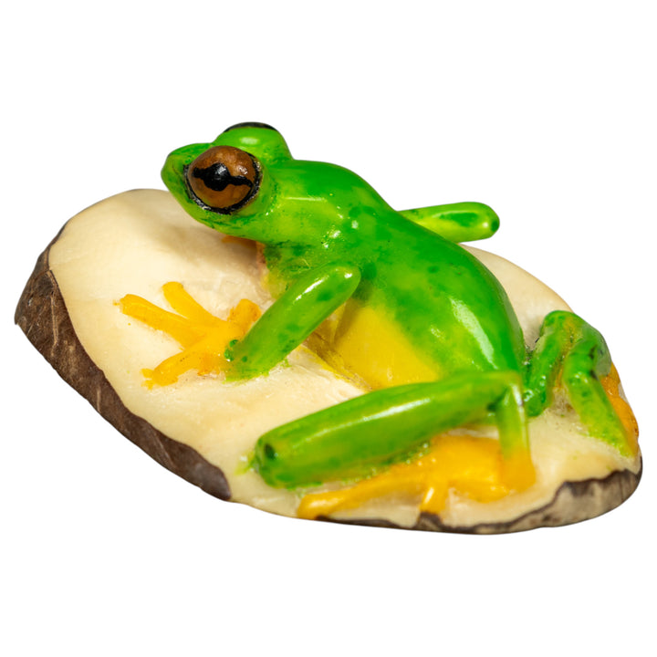 Red-Eye Tree Frog Tagua Carving