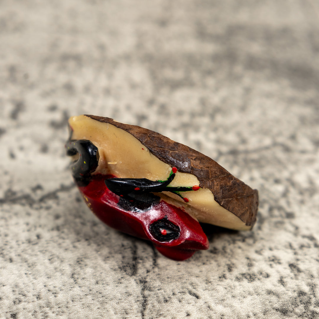 Black And Red Poison Dart Frog Tagua Carving