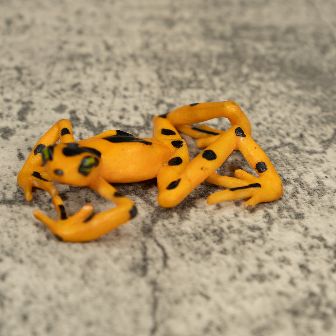 Free-Standing Golden Frog Tagua Carving
