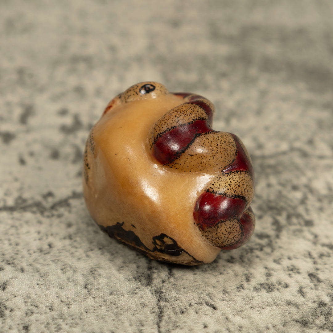 Vintage Jungle Snake Tagua Carving