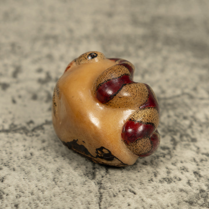 Vintage Jungle Snake Tagua Carving