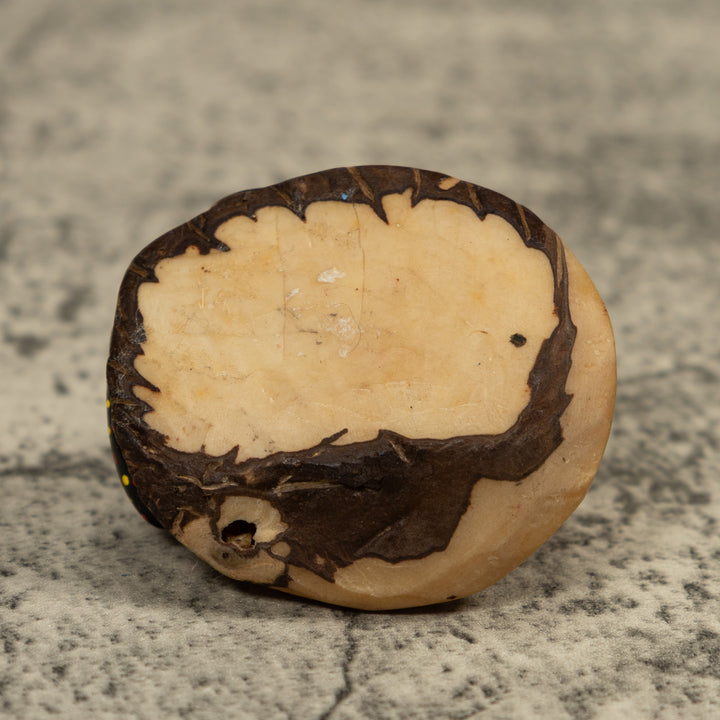 Vintage Red And Black Poison Dart Frog Tagua Carving