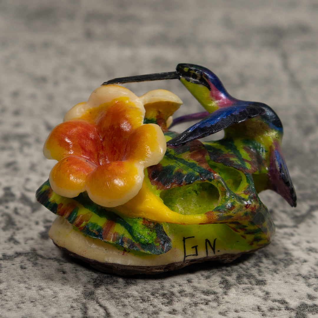 Hummingbird Tagua Carving