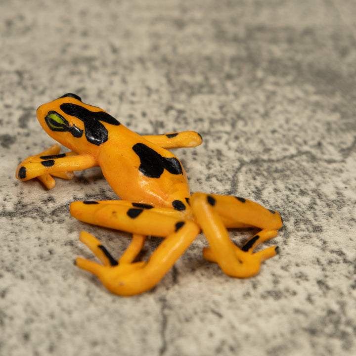 Free-Standing Golden Frog Tagua Carving