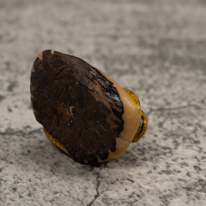 Vintage Golden Frog Tagua Carving