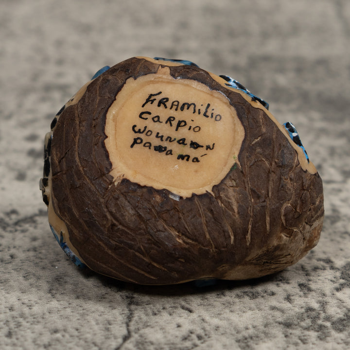 Five Poison Dart Frog Tagua Carving