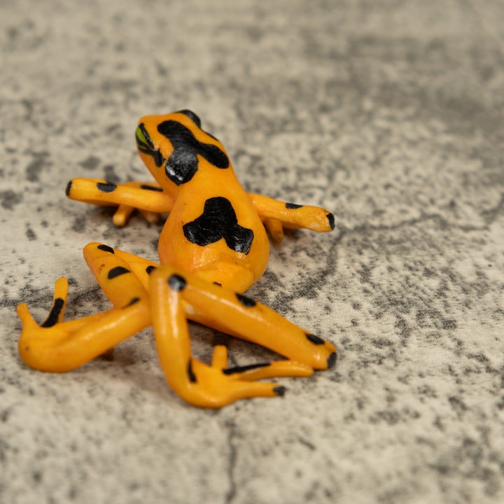 Free-Standing Golden Frog Tagua Carving