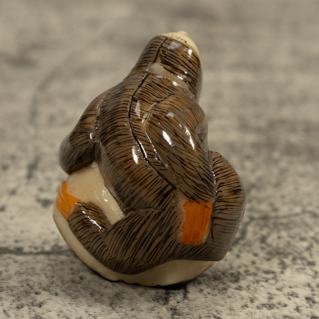 Brown Sloth Tagua Carving