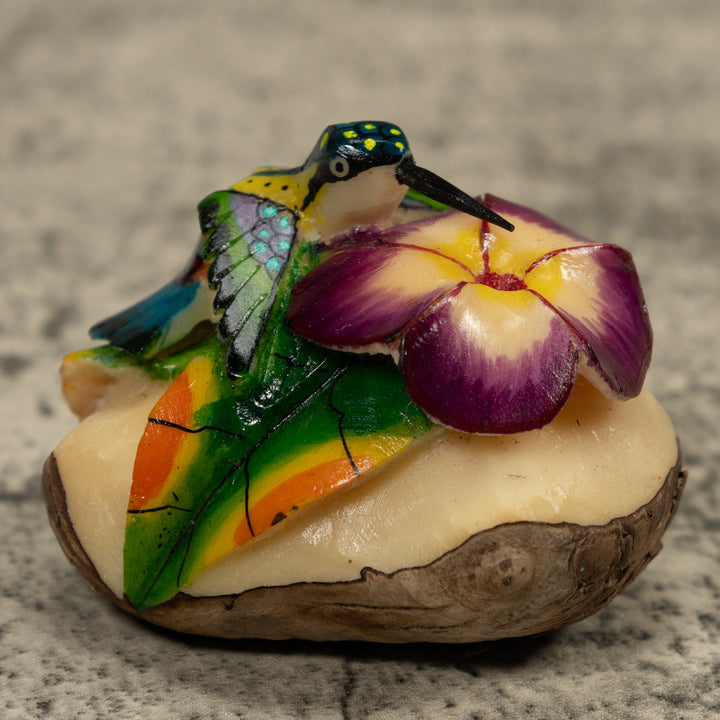 Hummingbird Tagua Carving