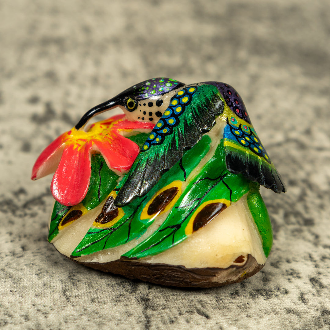 Hummingbird Tagua Carving