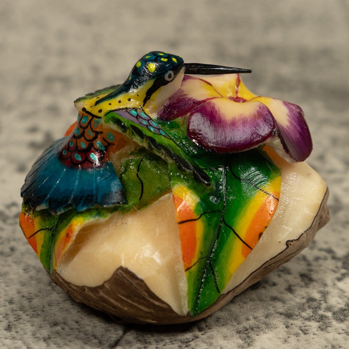 Hummingbird Tagua Carving
