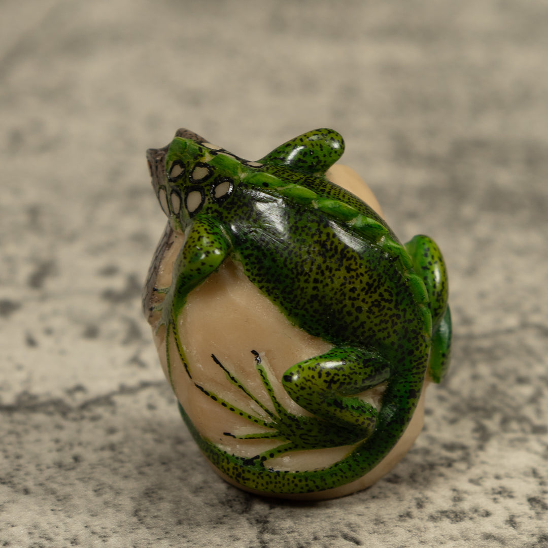 Iguana Lizard Reptile Tagua Carving