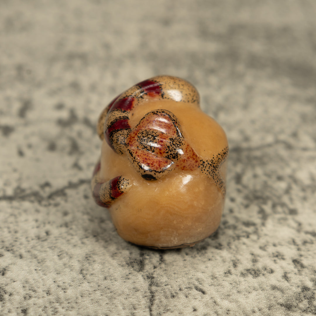 Vintage Jungle Snake Tagua Carving