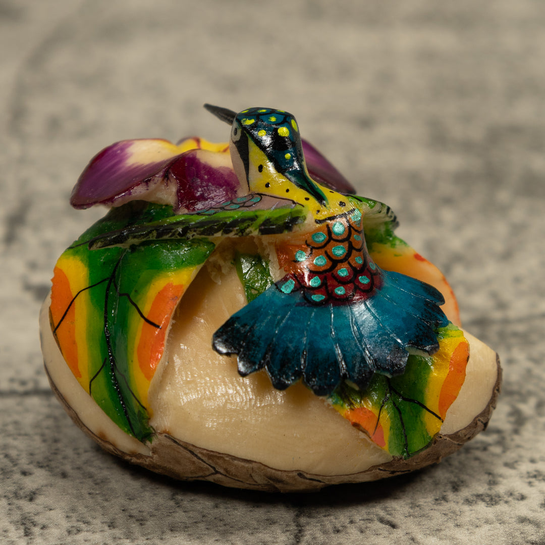 Hummingbird Tagua Carving