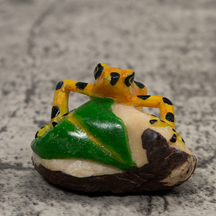 Golden Frog Tagua Carving