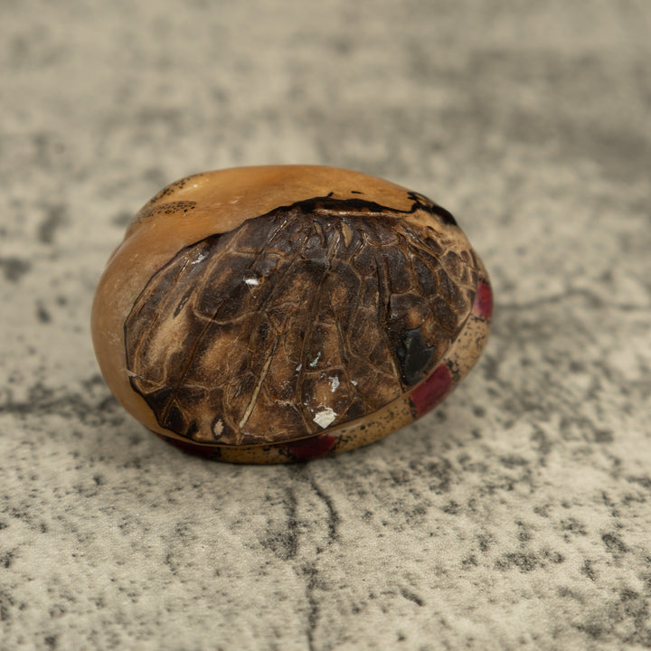 Vintage Jungle Snake Tagua Carving