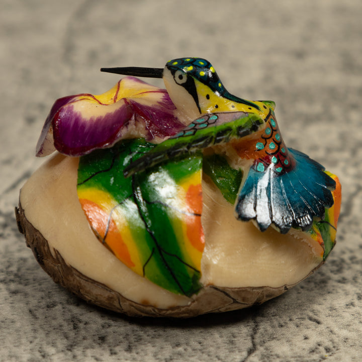 Hummingbird Tagua Carving