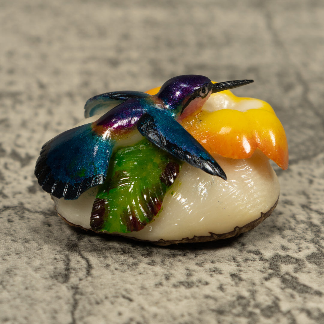 Hummingbird Tagua Carving