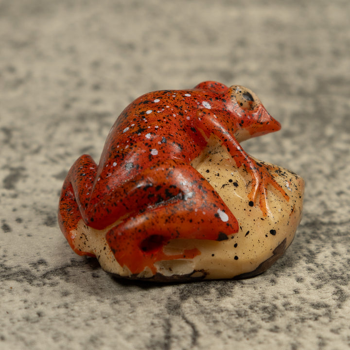Vintage Frog Tagua Carving