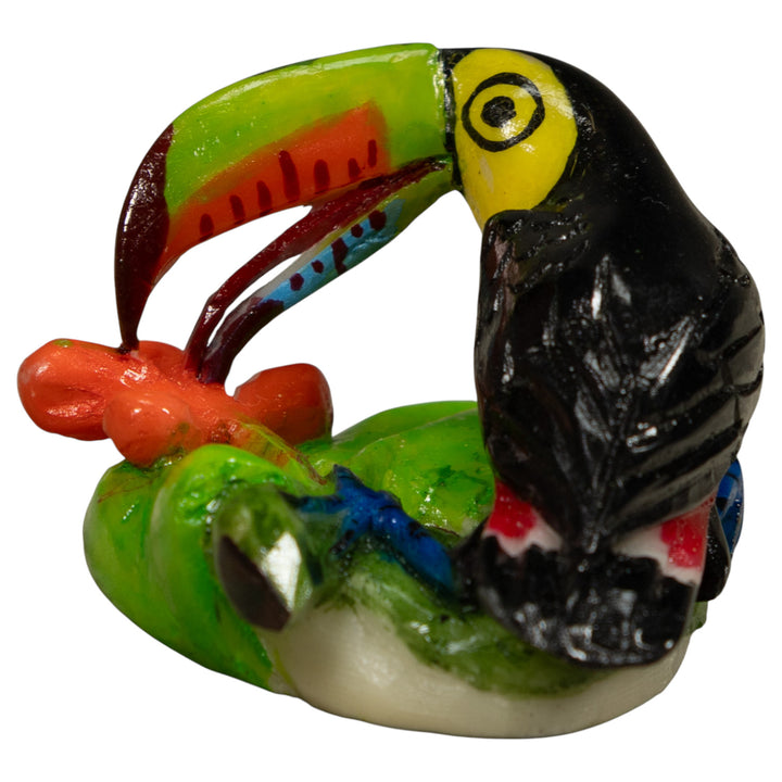 Toucan Parrot Bird Tagua Carving