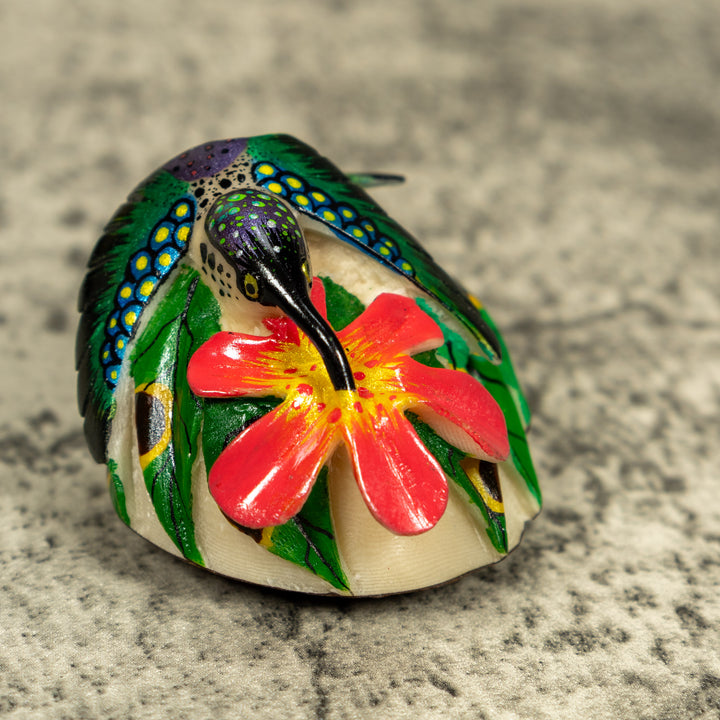 Hummingbird Tagua Carving