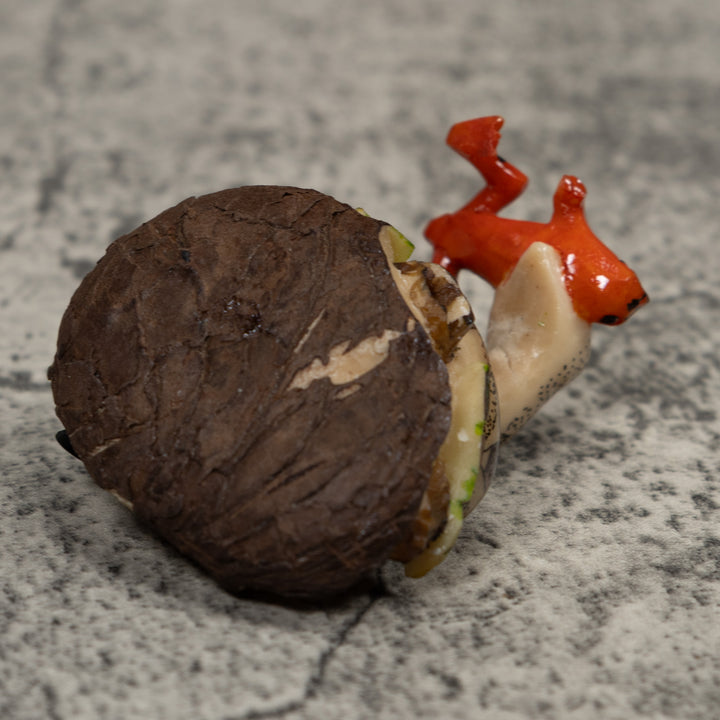 Snake Eating Frog Tagua Carving